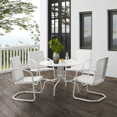 Crosley Bates 101 Inch 5pc Outdoor Metal Dining Set - KO10017 - The Home Selection