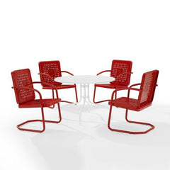 Crosley Bates 101 Inch 5pc Outdoor Metal Dining Set - KO10017 - The Home Selection