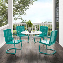 Crosley Bates 101 Inch 5pc Outdoor Metal Dining Set - KO10017 - The Home Selection