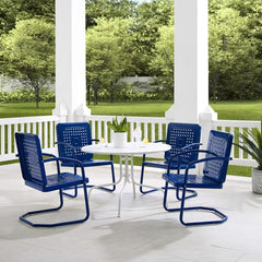 Crosley Bates 101 Inch 5pc Outdoor Metal Dining Set - KO10017 - The Home Selection