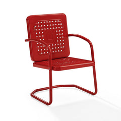Crosley Bates 22 Inch 2pc Outdoor Metal Chair Set - CO1025 - The Home Selection