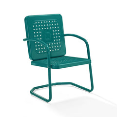Crosley Bates 22 Inch 2pc Outdoor Metal Chair Set - CO1025 - The Home Selection