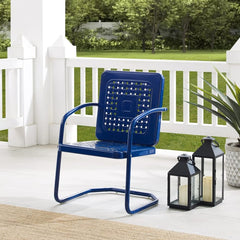 Crosley Bates 22 Inch 2pc Outdoor Metal Chair Set - CO1025 - The Home Selection