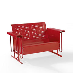 Crosley Bates 48 3/4 Inch Outdoor Metal Loveseat Glider - CO1024 - The Home Selection