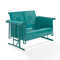 Crosley Bates 48 3/4 Inch Outdoor Metal Loveseat Glider - CO1024 - The Home Selection