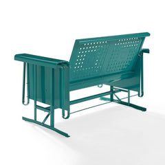 Crosley Bates 48 3/4 Inch Outdoor Metal Loveseat Glider - CO1024 - The Home Selection