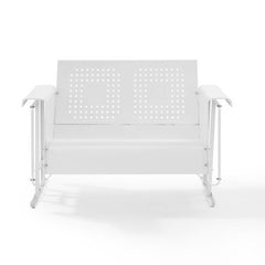 Crosley Bates 48 3/4 Inch Outdoor Metal Loveseat Glider - CO1024 - The Home Selection