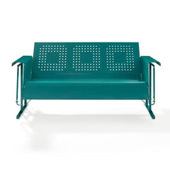Crosley Bates 65 3/4 Inch Outdoor Metal Sofa Glider - CO1023 - The Home Selection