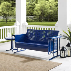 Crosley Bates 65 3/4 Inch Outdoor Metal Sofa Glider - CO1023 - The Home Selection