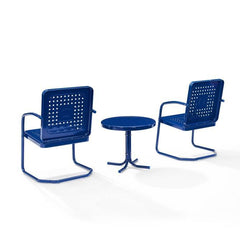 Crosley Bates 84 Inch 3pc Outdoor Metal Chair Set - KO10019 - The Home Selection