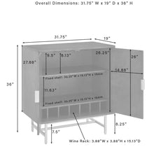 Crosley Blair Bar Cabinet - CF4012-BR - The Home Selection