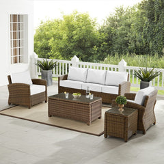 Crosley Bradenton 144 Inch 5pc Outdoor Wicker Sofa Set - KO70051 - The Home Selection