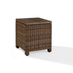 Crosley Bradenton 20 Inch Outdoor Wicker Rectangular Side Table - CO7219 - The Home Selection