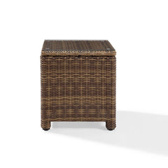 Crosley Bradenton 20 Inch Outdoor Wicker Rectangular Side Table - CO7219 - The Home Selection