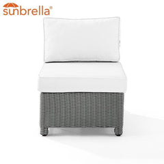 Crosley Bradenton 25 Inch Outdoor Wicker Sectional Center Chair - KO70017 - The Home Selection