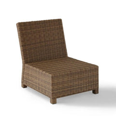 Crosley Bradenton 25 Inch Outdoor Wicker Sectional Center Chair - KO70017 - The Home Selection