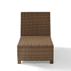 Crosley Bradenton 25 Inch Outdoor Wicker Sectional Center Chair - KO70017 - The Home Selection