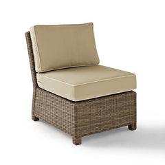 Crosley Bradenton 25 Inch Outdoor Wicker Sectional Center Chair - KO70017 - The Home Selection