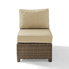 Crosley Bradenton 25 Inch Outdoor Wicker Sectional Center Chair - KO70017 - The Home Selection