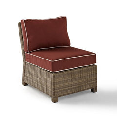 Crosley Bradenton 25 Inch Outdoor Wicker Sectional Center Chair - KO70017 - The Home Selection