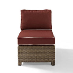 Crosley Bradenton 25 Inch Outdoor Wicker Sectional Center Chair - KO70017 - The Home Selection