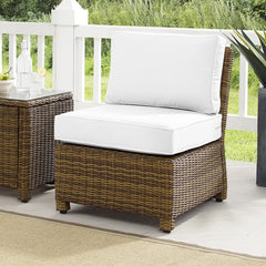 Crosley Bradenton 25 Inch Outdoor Wicker Sectional Center Chair - KO70017 - The Home Selection