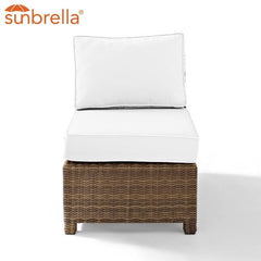 Crosley Bradenton 25 Inch Outdoor Wicker Sectional Center Chair - KO70017 - The Home Selection