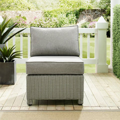 Crosley Bradenton 25 Inch Outdoor Wicker Sectional Center Chair - KO70017 - The Home Selection