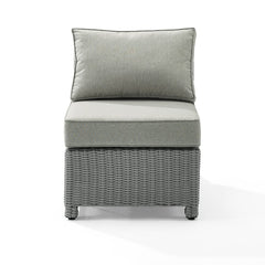 Crosley Bradenton 25 Inch Outdoor Wicker Sectional Center Chair - KO70017 - The Home Selection