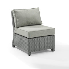 Crosley Bradenton 25 Inch Outdoor Wicker Sectional Center Chair - KO70017 - The Home Selection