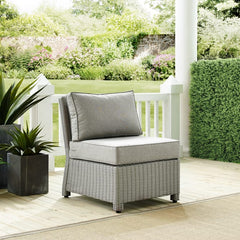 Crosley Bradenton 25 Inch Outdoor Wicker Sectional Center Chair - KO70017 - The Home Selection