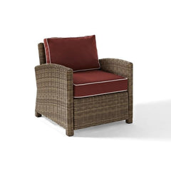 Crosley Bradenton 30.50 Inch Outdoor Wicker Armchair - KO70023 - The Home Selection