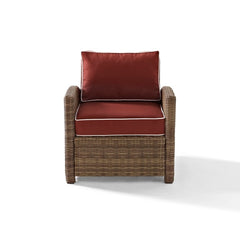 Crosley Bradenton 30.50 Inch Outdoor Wicker Armchair - KO70023 - The Home Selection