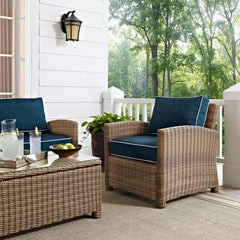 Crosley Bradenton 30.50 Inch Outdoor Wicker Armchair - KO70023 - The Home Selection