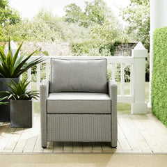 Crosley Bradenton 30.50 Inch Outdoor Wicker Armchair - KO70023 - The Home Selection