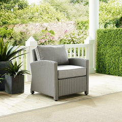 Crosley Bradenton 30.50 Inch Outdoor Wicker Armchair - KO70023 - The Home Selection