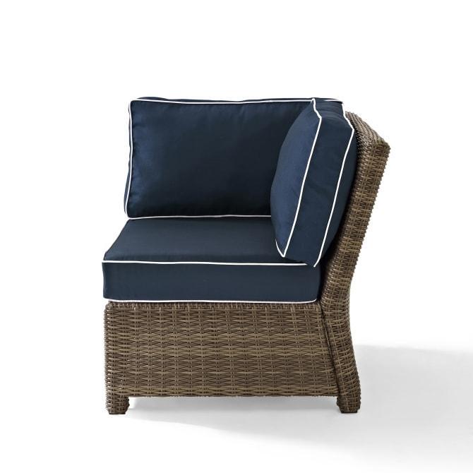 Crosley Bradenton 31.50 Inch Outdoor Wicker Sectional Corner Chair - KO70018 - The Home Selection
