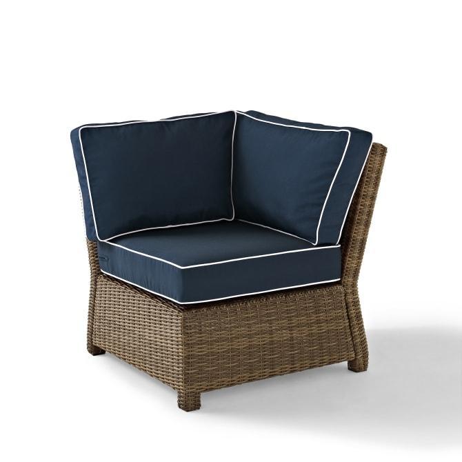 Crosley Bradenton 31.50 Inch Outdoor Wicker Sectional Corner Chair - KO70018 - The Home Selection