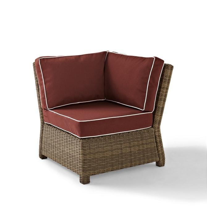 Crosley Bradenton 31.50 Inch Outdoor Wicker Sectional Corner Chair - KO70018 - The Home Selection