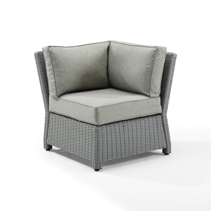 Crosley Bradenton 31.50 Inch Outdoor Wicker Sectional Corner Chair - KO70018 - The Home Selection