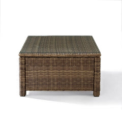 Crosley Bradenton 32 Inch Outdoor Wicker Sectional Coffee Table - CO7207 - The Home Selection