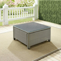 Crosley Bradenton 32 Inch Outdoor Wicker Sectional Coffee Table - CO7207 - The Home Selection