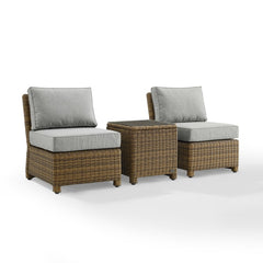 Crosley Bradenton 3pc Outdoor Wicker Chair Set - KO70174 - The Home Selection