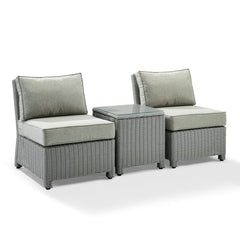 Crosley Bradenton 3pc Outdoor Wicker Chair Set - KO70174 - The Home Selection