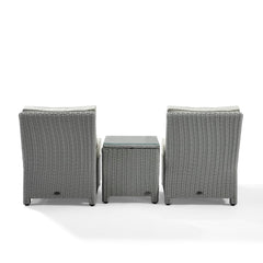 Crosley Bradenton 3pc Outdoor Wicker Chair Set - KO70174 - The Home Selection