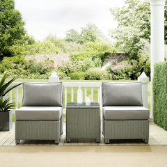 Crosley Bradenton 3pc Outdoor Wicker Chair Set - KO70174 - The Home Selection