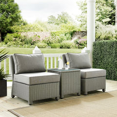 Crosley Bradenton 3pc Outdoor Wicker Chair Set - KO70174 - The Home Selection