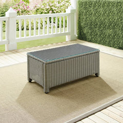 Crosley Bradenton 40 Inch Outdoor Wicker Coffee Table - CO7208 - The Home Selection