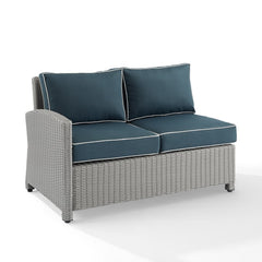 Crosley Bradenton 52.75 Inch Outdoor Wicker Sectional Left Side Loveseat - KO70016 - The Home Selection