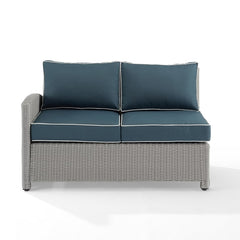 Crosley Bradenton 52.75 Inch Outdoor Wicker Sectional Left Side Loveseat - KO70016 - The Home Selection